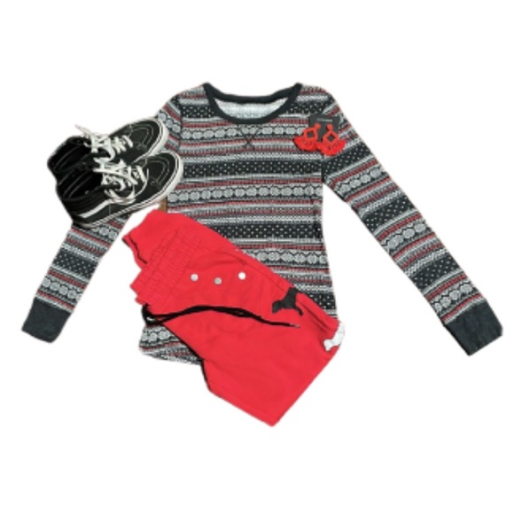 NWOT rare HTF PINK Victoria’s Secret red dog print joggers sweatpants size xs - Picture 3 of 13